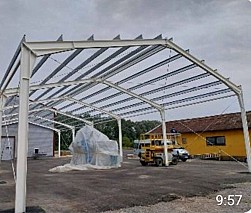 4 db csarnok acélszerkezete eladó
