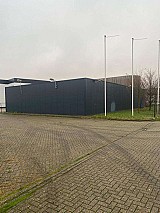 Bontott 420 m2-es csarnok 300 m2-es előtetővel eladó