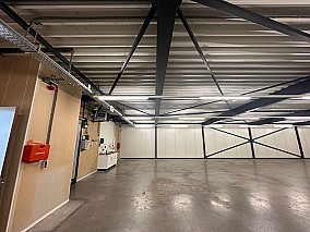 Bontott 420 m2-es csarnok 300 m2-es előtetővel eladó
