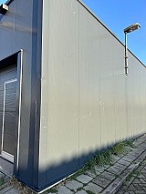 Bontott 420 m2-es csarnok 300 m2-es előtetővel eladó