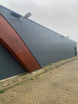 Bontott 420 m2-es csarnok 300 m2-es előtetővel eladó