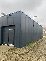 Bontott 420 m2-es csarnok 300 m2-es előtetővel eladó