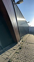 Bontott 420 m2-es csarnok 300 m2-es előtetővel eladó