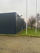 Bontott 420 m2-es csarnok 300 m2-es előtetővel eladó