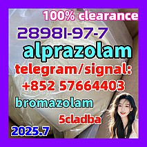 Alprazolam,28981-97-7 Powder High quality hot sale Yellow And White Powder 5cladba 5fadb adbb jwh-018