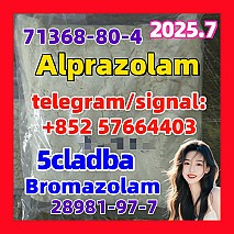 28981-97-7  Alprazolam 71368-80-4 Bromazolam 5cladba 5fadb adbb jwh-018 100% delivery In Stock