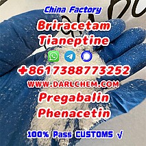 pregabalin Brivaracetam Tianeptine raw crystal powder 148553-50-8 Factory