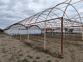 300 m2-es vas fóliasátor váz Zákányszéken