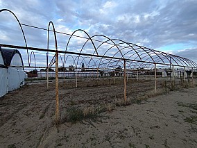 300 m2-es vas fóliasátor váz Zákányszéken