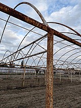 300 m2-es vas fóliasátor váz Zákányszéken