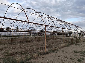 300 m2-es vas fóliasátor váz Zákányszéken