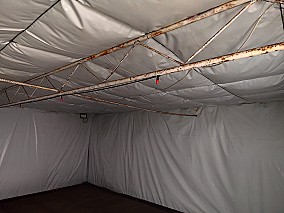 300 m2-es szigetelt fóliasátor Zákányszéken