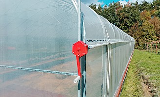 Új, gyári csomagolásban eladó egy 10x25m-es függőleges oldalú, gótikus alakú fóliaház.