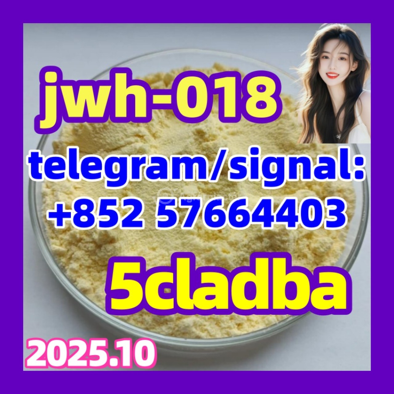 We have sufficient inventory of 5cladba, A-PVP, 5CLADBA, and 5F-ADB