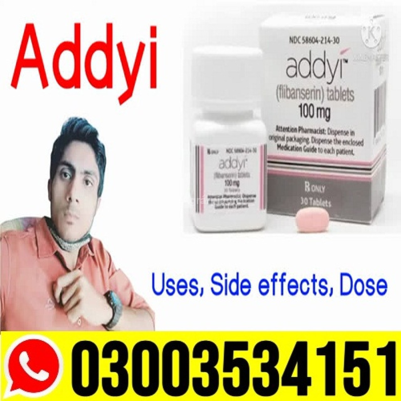 Addyi Tablets In Quetta @ 03003534151 ~ 100% Original