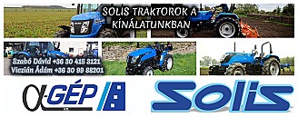 SOLIS traktorok a kínálatunkban