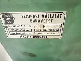 Dunavecse asztali fúrógép DAF-16 daf16 daf 16 Gyári, Új