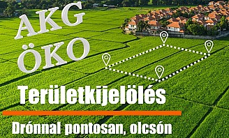 AKG - ÖKO pályázatokhoz területmérés drónnal